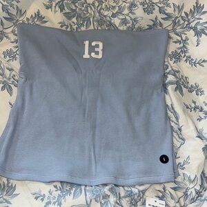 Hollister Gray Ribbed Tube Top